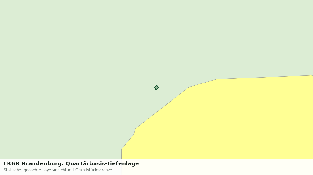 Statische Kartenansicht: LBGR Brandenburg: Quartärbasis-Tiefenlage