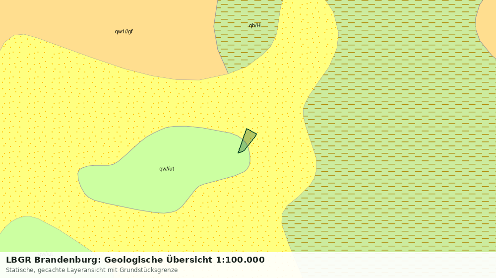 Statische Kartenansicht: LBGR Brandenburg: Geologische Übersicht 1:100.000
