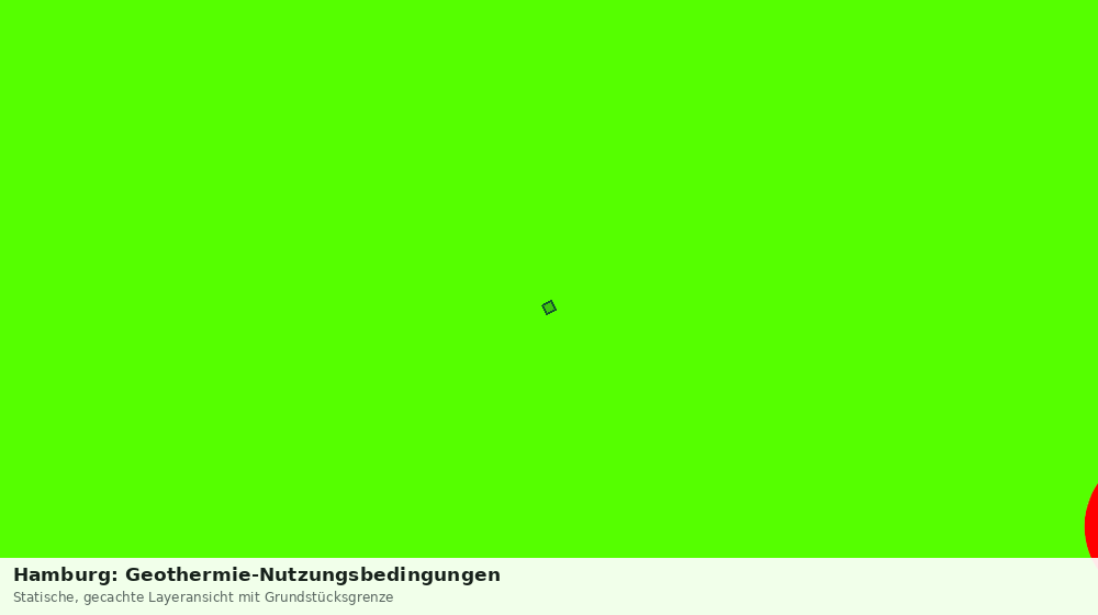 Statische Kartenansicht: Hamburg: Geothermie-Nutzungsbedingungen