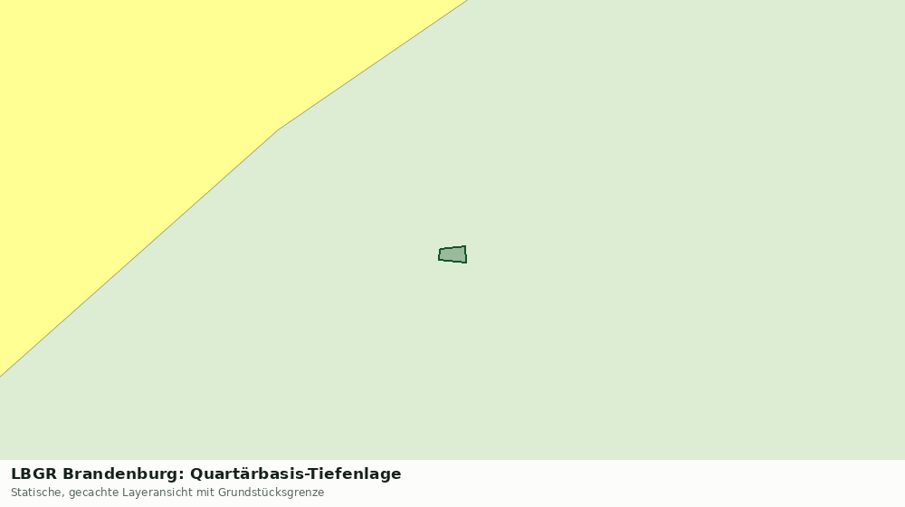 Statische Kartenansicht: LBGR Brandenburg: Quartärbasis-Tiefenlage