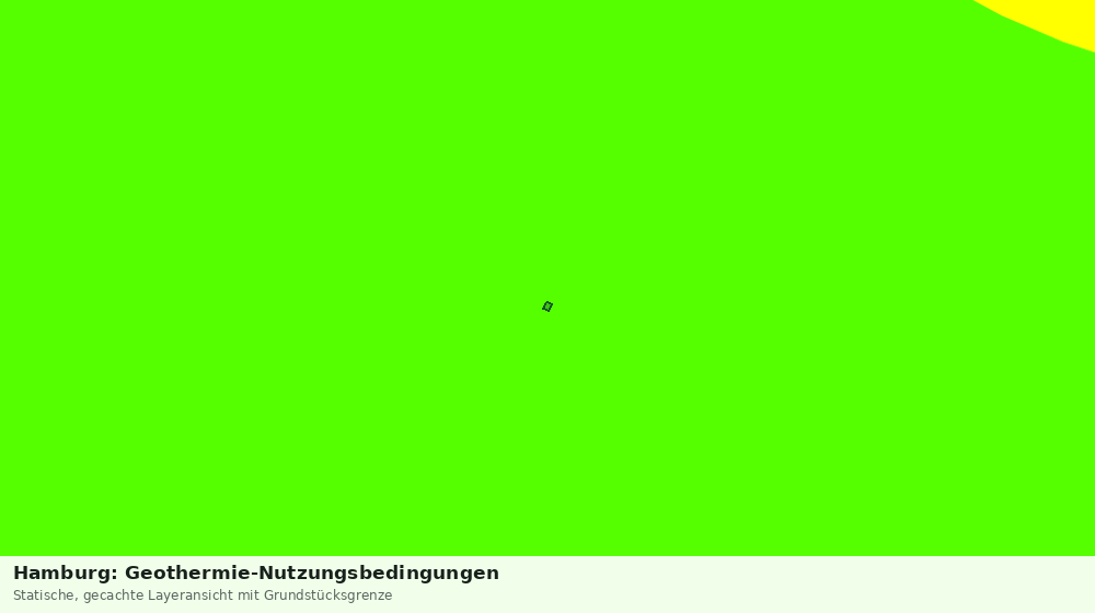 Statische Kartenansicht: Hamburg: Geothermie-Nutzungsbedingungen