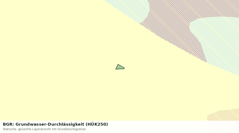 Statische Kartenansicht: BGR: Grundwasser-Durchlässigkeit (HÜK250)