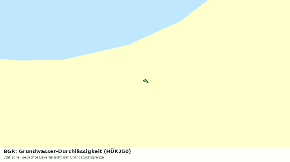 Statische Kartenansicht: BGR: Grundwasser-Durchlässigkeit (HÜK250)