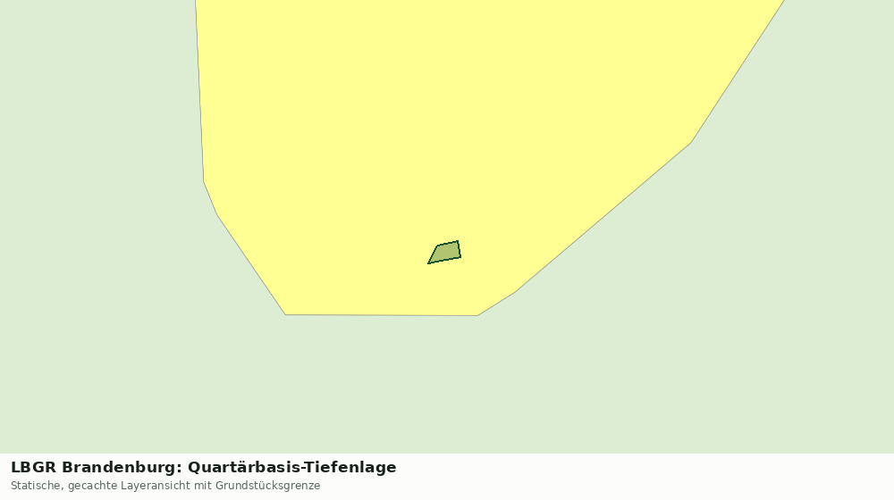Statische Kartenansicht: LBGR Brandenburg: Quartärbasis-Tiefenlage