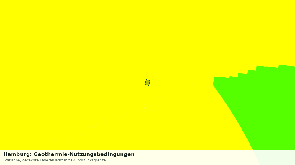 Statische Kartenansicht: Hamburg: Geothermie-Nutzungsbedingungen
