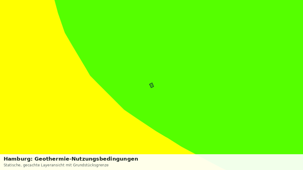 Statische Kartenansicht: Hamburg: Geothermie-Nutzungsbedingungen