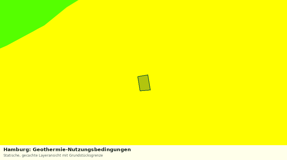 Statische Kartenansicht: Hamburg: Geothermie-Nutzungsbedingungen