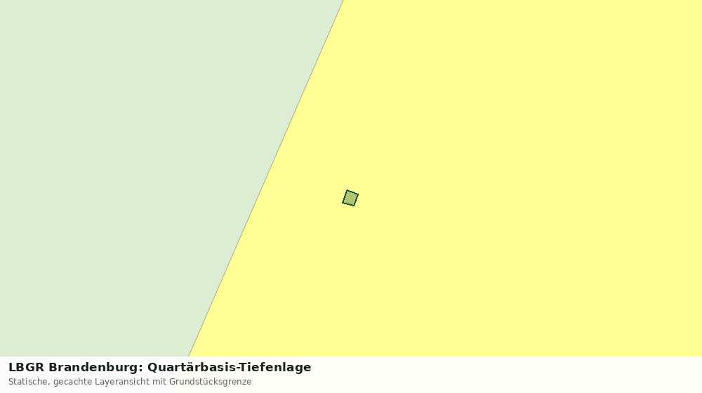 Statische Kartenansicht: LBGR Brandenburg: Quartärbasis-Tiefenlage