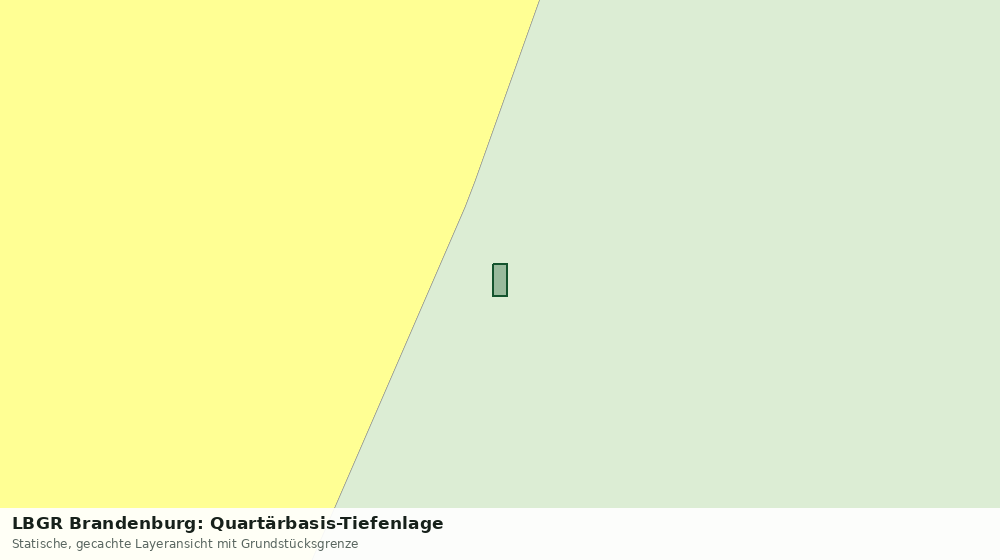 Statische Kartenansicht: LBGR Brandenburg: Quartärbasis-Tiefenlage
