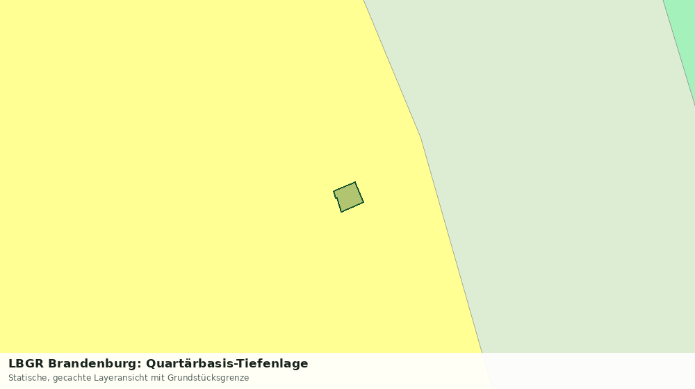 Statische Kartenansicht: LBGR Brandenburg: Quartärbasis-Tiefenlage