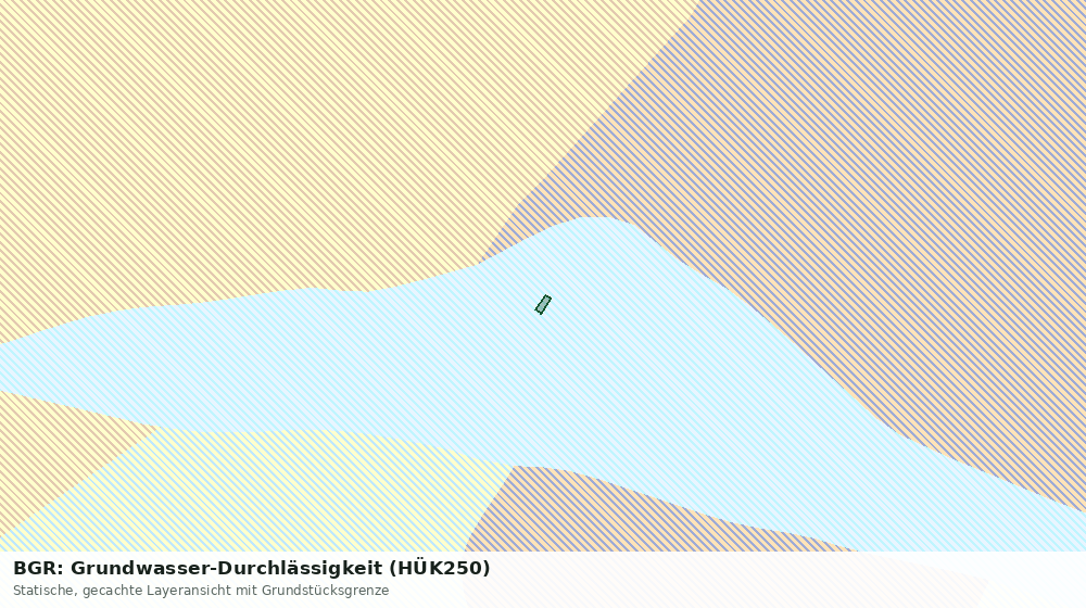 Statische Kartenansicht: BGR: Grundwasser-Durchlässigkeit (HÜK250)
