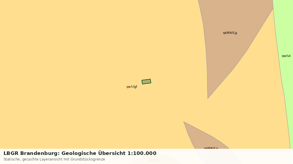 Statische Kartenansicht: LBGR Brandenburg: Geologische Übersicht 1:100.000