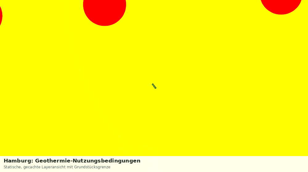Statische Kartenansicht: Hamburg: Geothermie-Nutzungsbedingungen