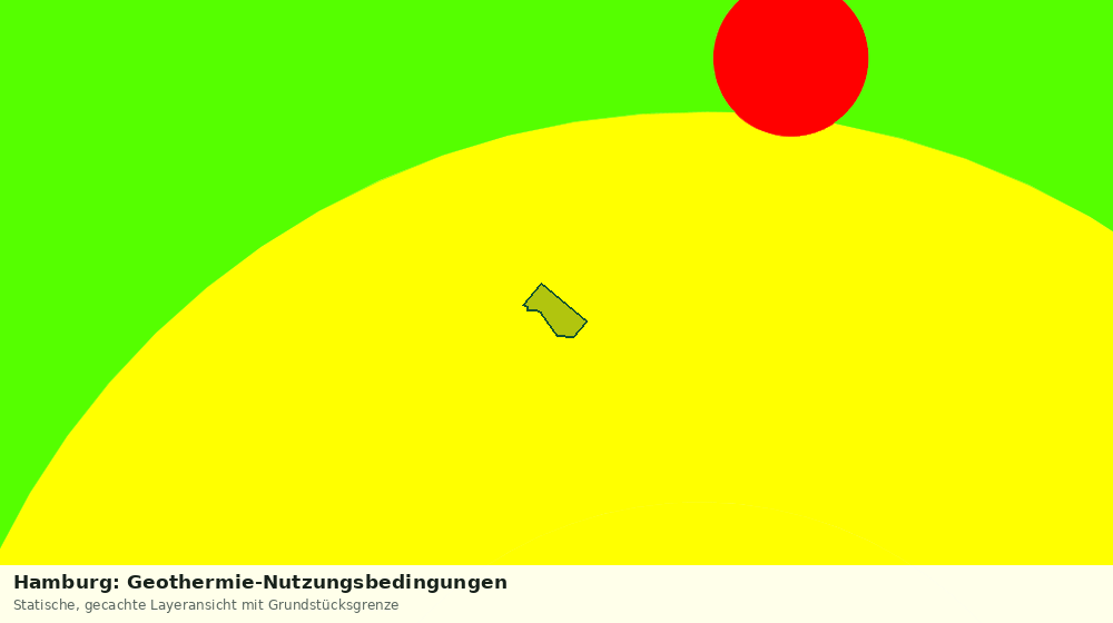 Statische Kartenansicht: Hamburg: Geothermie-Nutzungsbedingungen