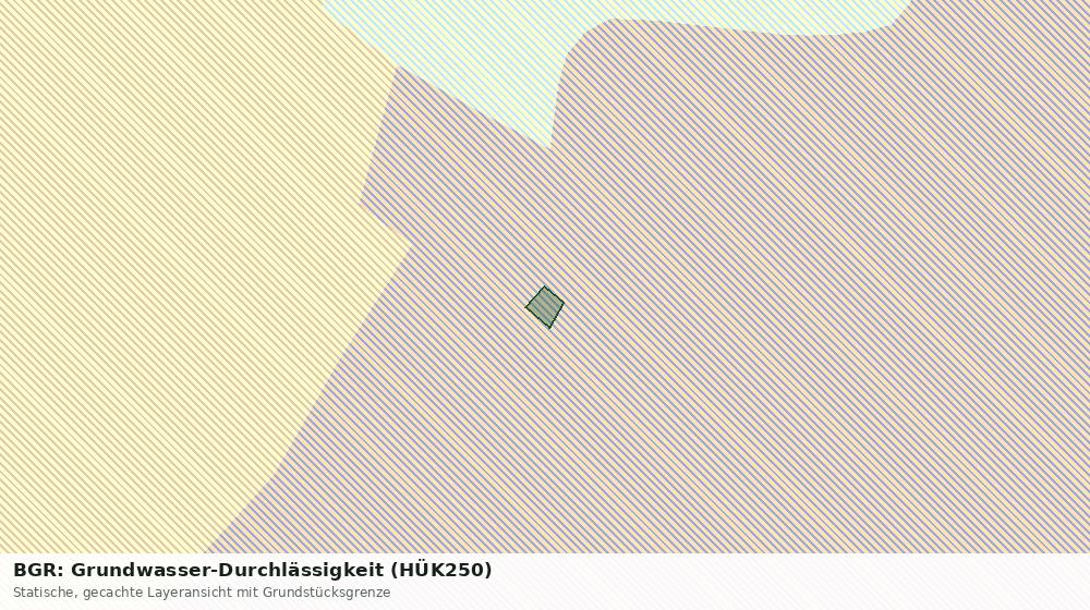 Statische Kartenansicht: BGR: Grundwasser-Durchlässigkeit (HÜK250)
