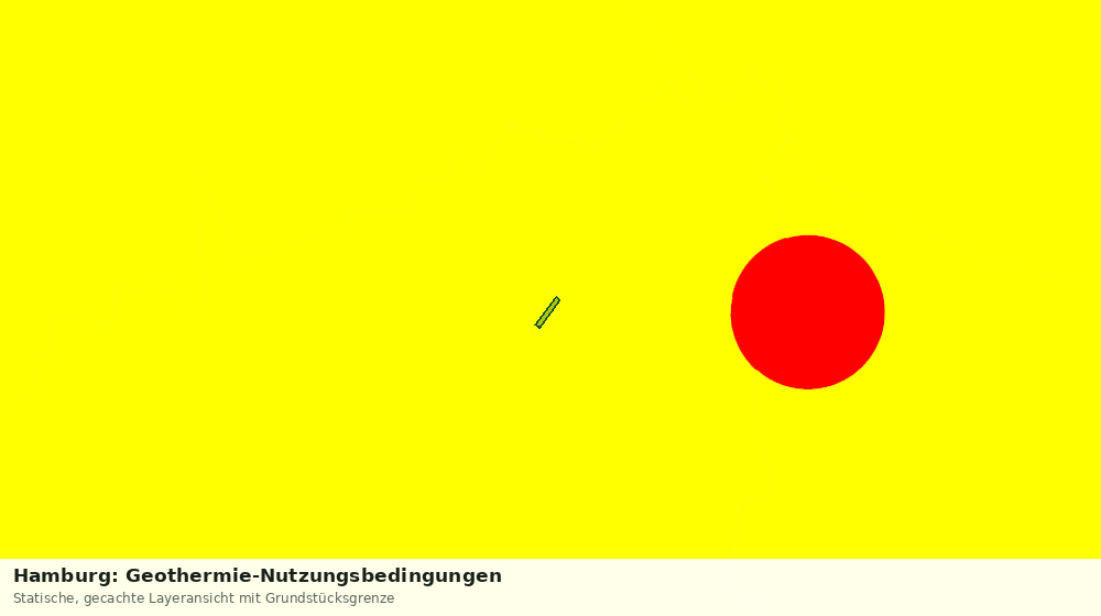 Statische Kartenansicht: Hamburg: Geothermie-Nutzungsbedingungen