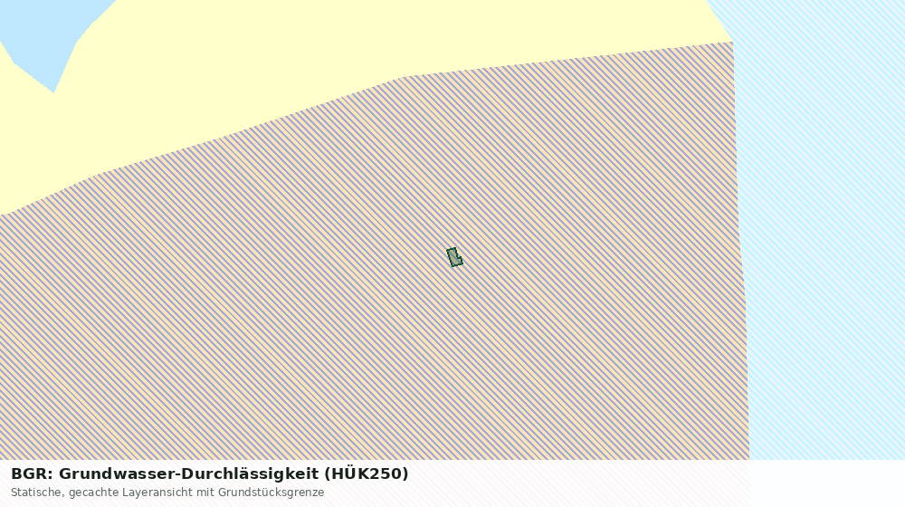 Statische Kartenansicht: BGR: Grundwasser-Durchlässigkeit (HÜK250)