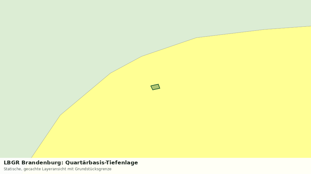 Statische Kartenansicht: LBGR Brandenburg: Quartärbasis-Tiefenlage
