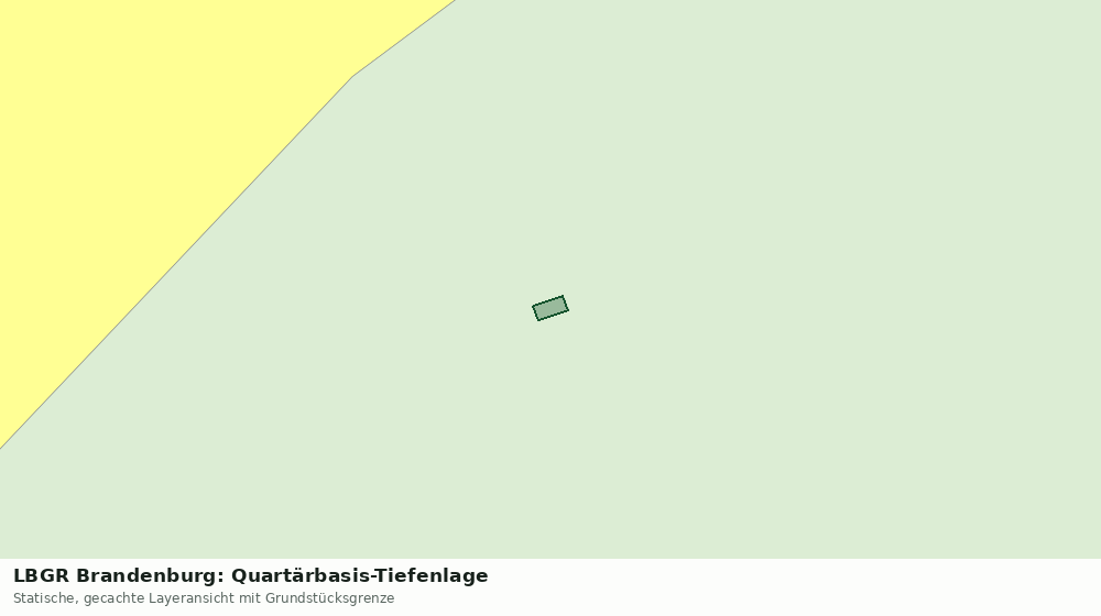 Statische Kartenansicht: LBGR Brandenburg: Quartärbasis-Tiefenlage