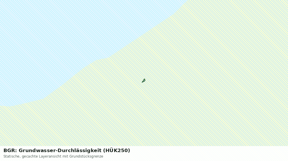 Statische Kartenansicht: BGR: Grundwasser-Durchlässigkeit (HÜK250)
