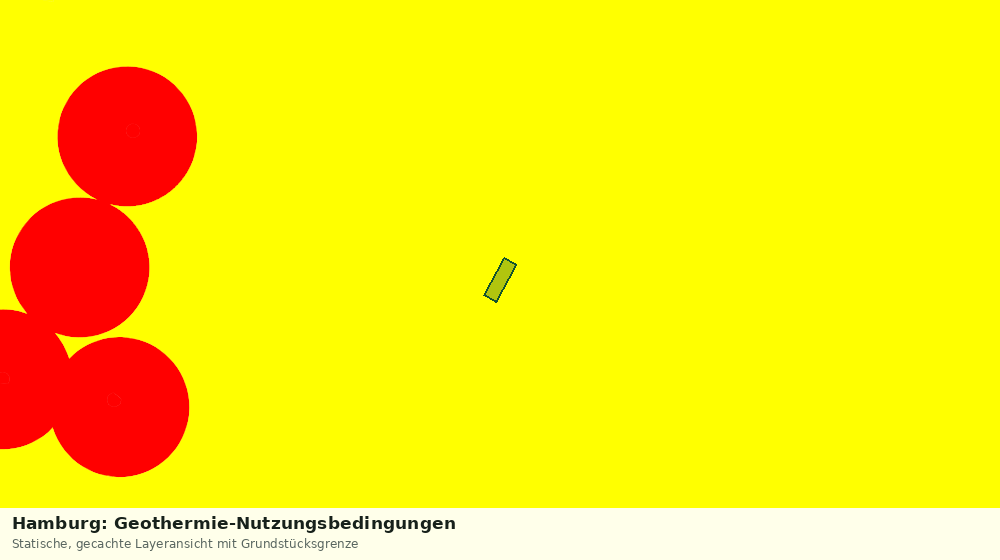 Statische Kartenansicht: Hamburg: Geothermie-Nutzungsbedingungen