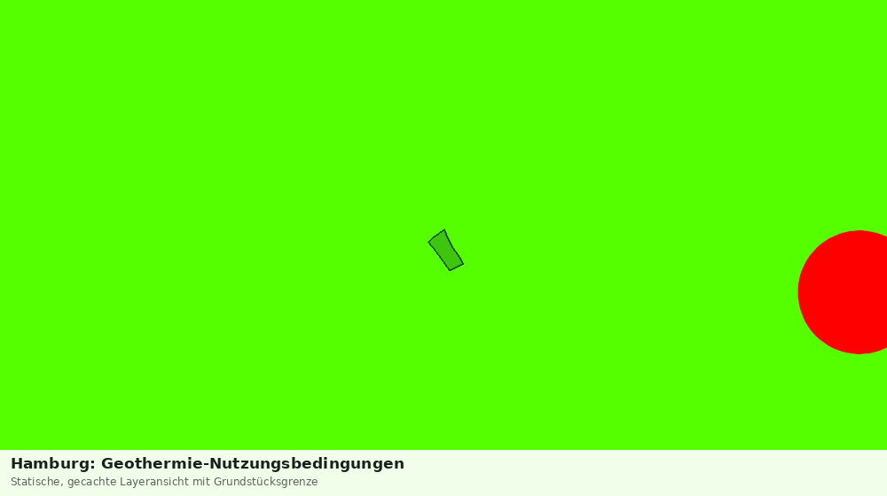 Statische Kartenansicht: Hamburg: Geothermie-Nutzungsbedingungen