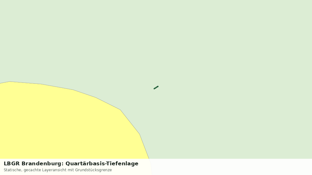 Statische Kartenansicht: LBGR Brandenburg: Quartärbasis-Tiefenlage
