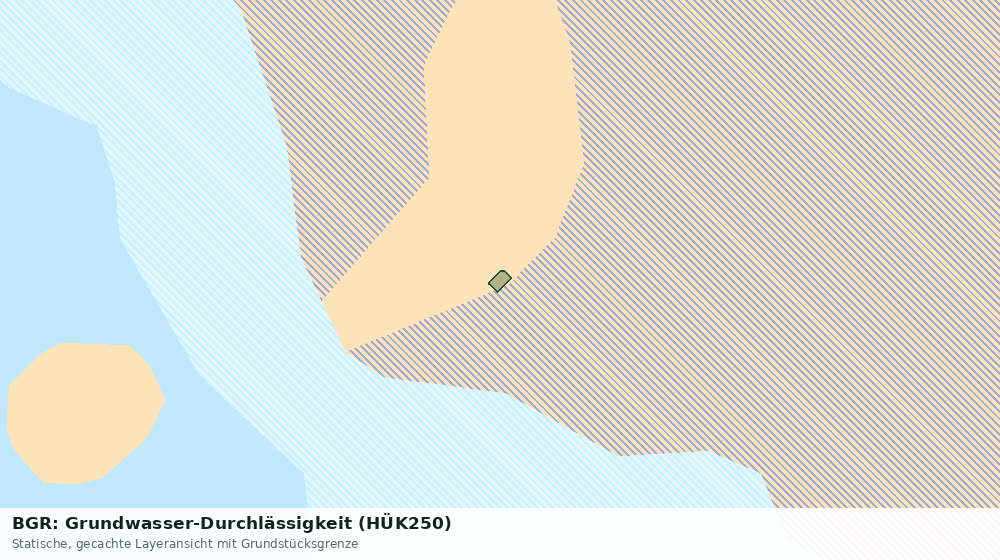 Statische Kartenansicht: BGR: Grundwasser-Durchlässigkeit (HÜK250)