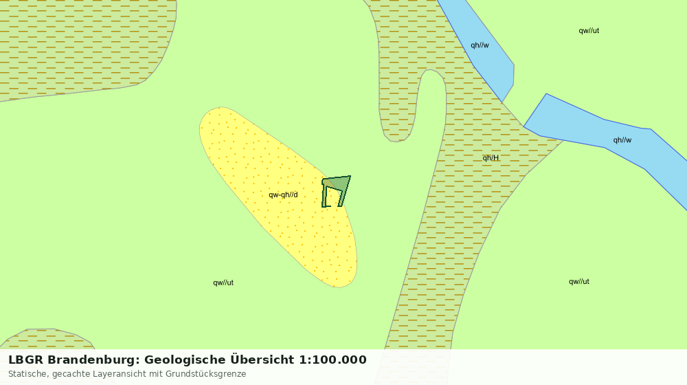 Statische Kartenansicht: LBGR Brandenburg: Geologische Übersicht 1:100.000