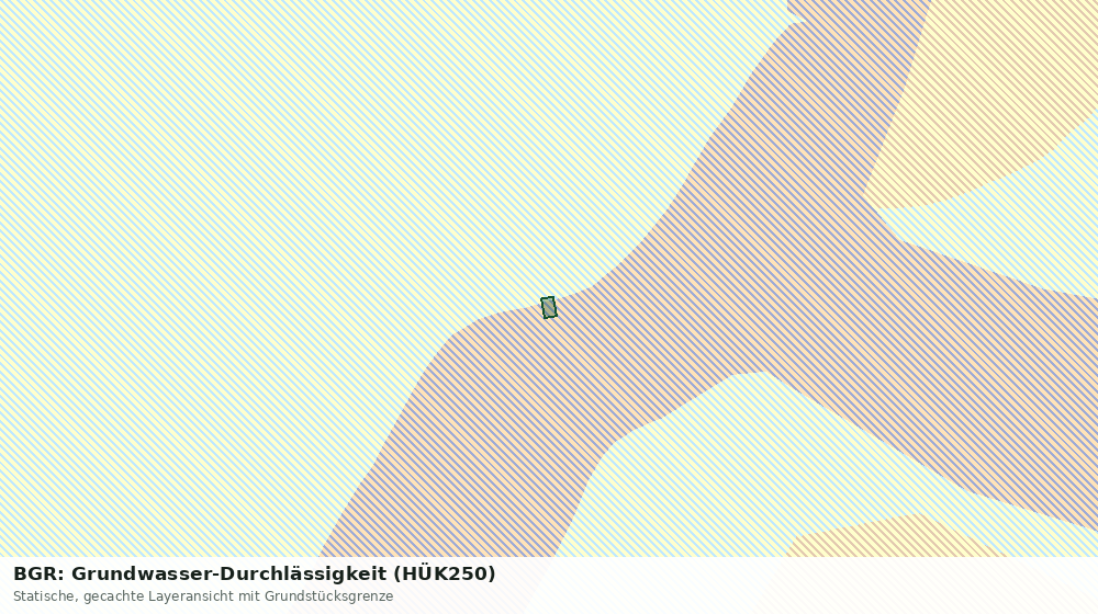 Statische Kartenansicht: BGR: Grundwasser-Durchlässigkeit (HÜK250)