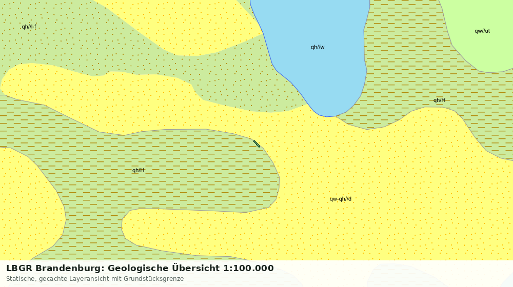 Statische Kartenansicht: LBGR Brandenburg: Geologische Übersicht 1:100.000