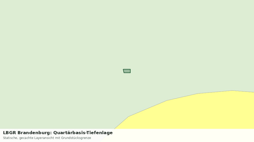 Statische Kartenansicht: LBGR Brandenburg: Quartärbasis-Tiefenlage