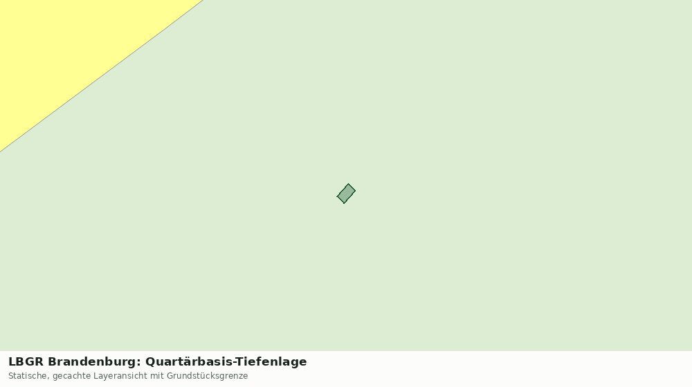 Statische Kartenansicht: LBGR Brandenburg: Quartärbasis-Tiefenlage