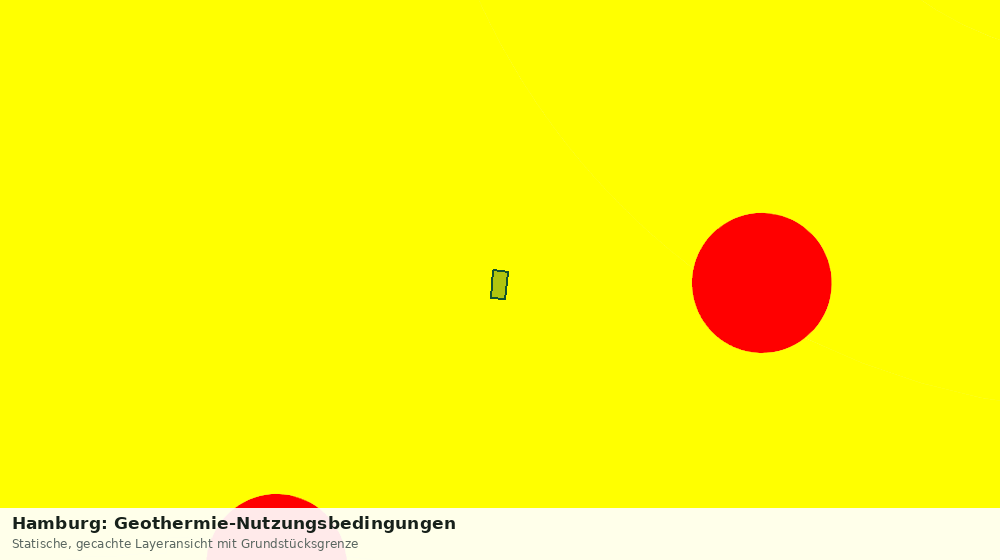 Statische Kartenansicht: Hamburg: Geothermie-Nutzungsbedingungen