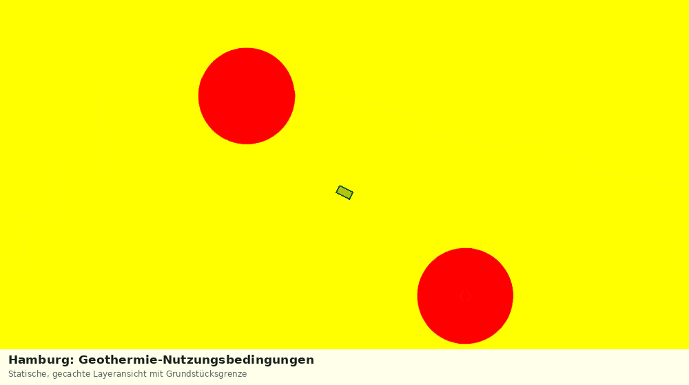 Statische Kartenansicht: Hamburg: Geothermie-Nutzungsbedingungen