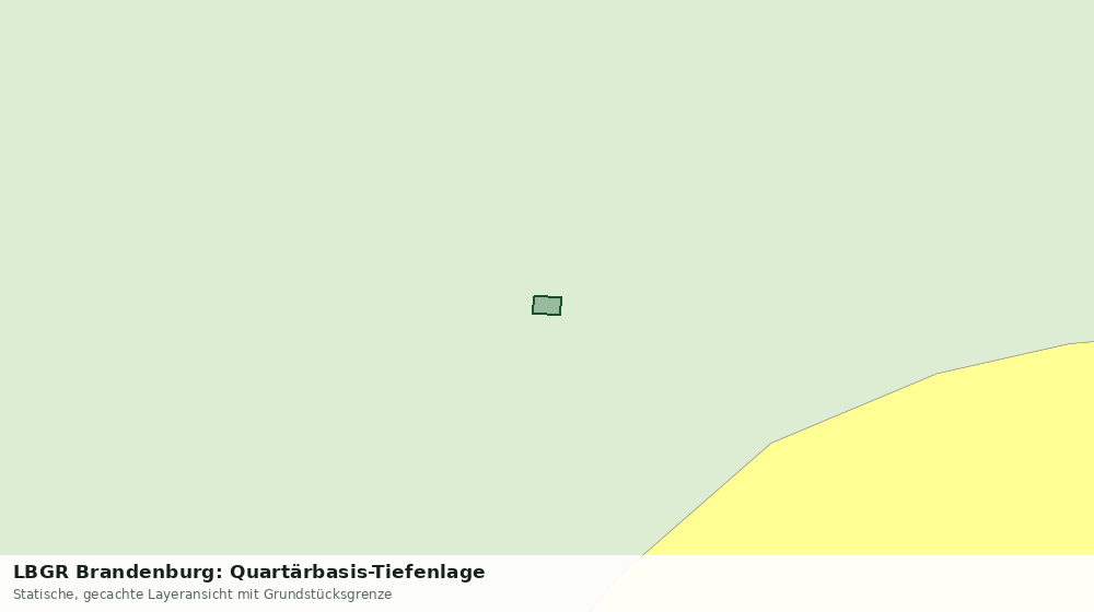 Statische Kartenansicht: LBGR Brandenburg: Quartärbasis-Tiefenlage