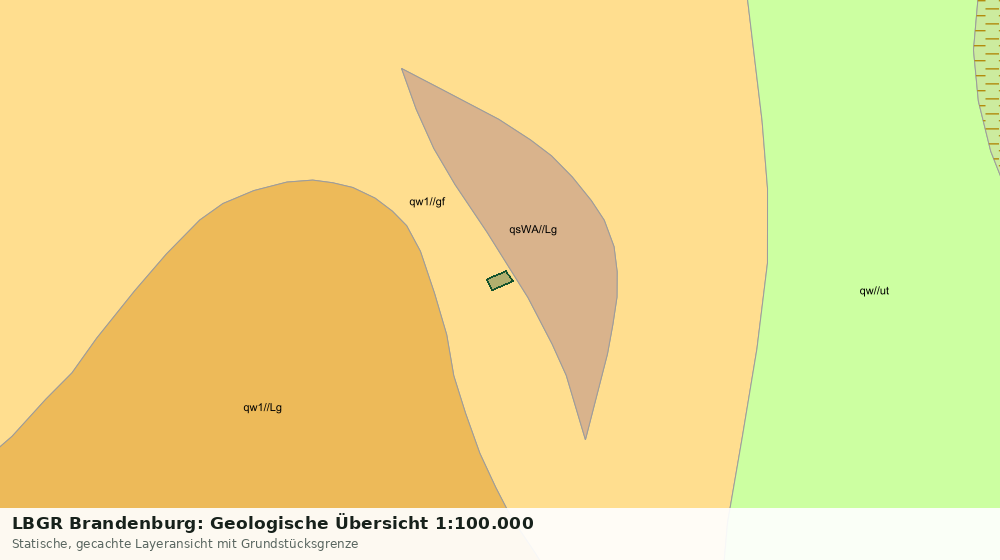 Statische Kartenansicht: LBGR Brandenburg: Geologische Übersicht 1:100.000
