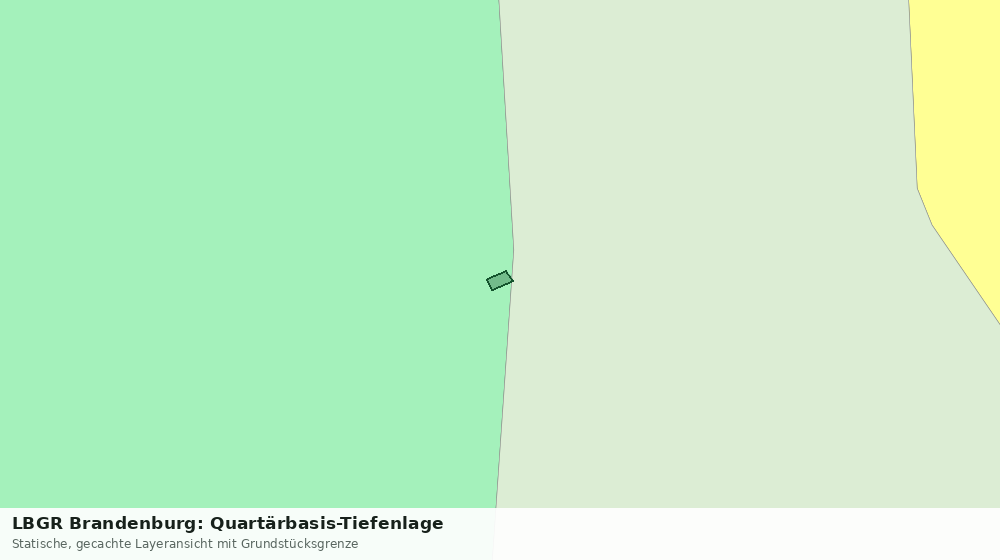 Statische Kartenansicht: LBGR Brandenburg: Quartärbasis-Tiefenlage