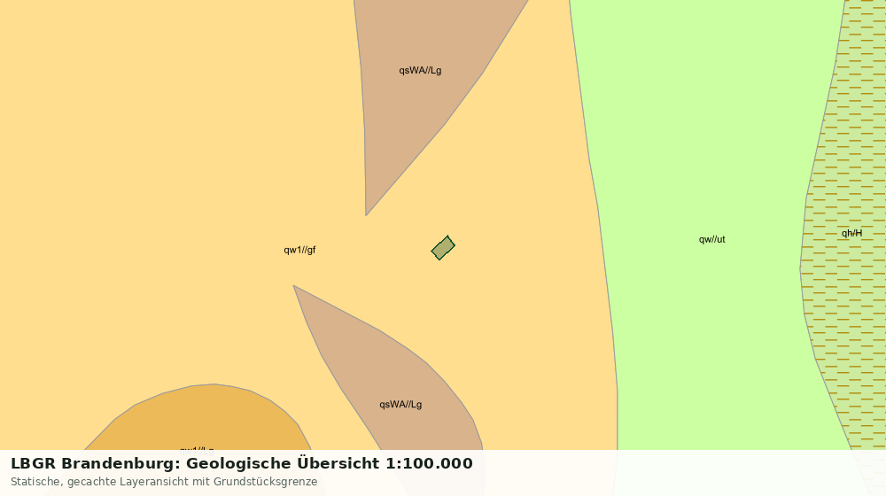 Statische Kartenansicht: LBGR Brandenburg: Geologische Übersicht 1:100.000