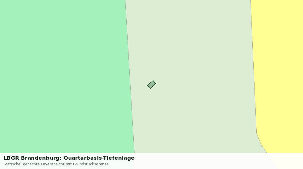 Statische Kartenansicht: LBGR Brandenburg: Quartärbasis-Tiefenlage
