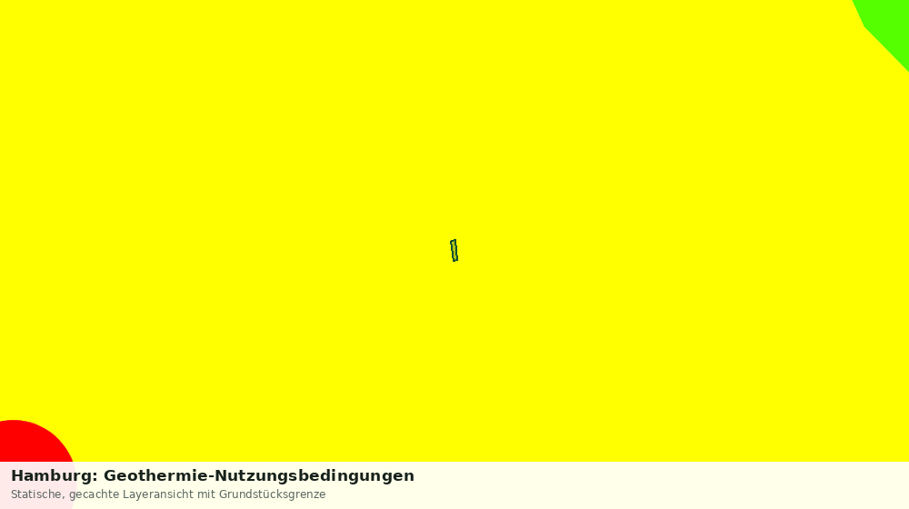Statische Kartenansicht: Hamburg: Geothermie-Nutzungsbedingungen