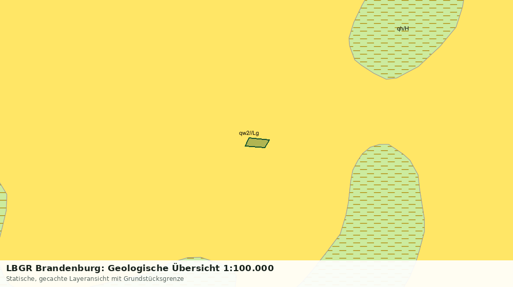 Statische Kartenansicht: LBGR Brandenburg: Geologische Übersicht 1:100.000