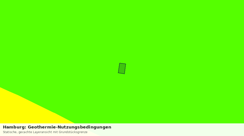 Statische Kartenansicht: Hamburg: Geothermie-Nutzungsbedingungen