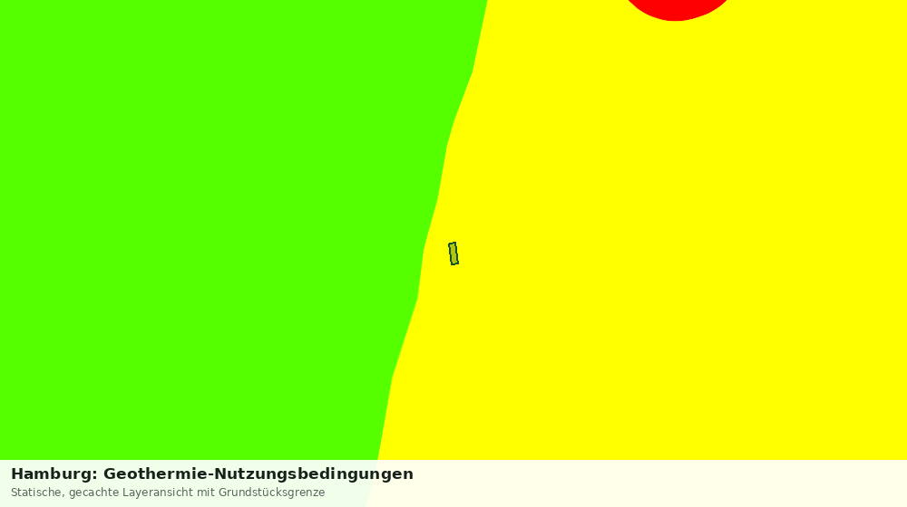 Statische Kartenansicht: Hamburg: Geothermie-Nutzungsbedingungen