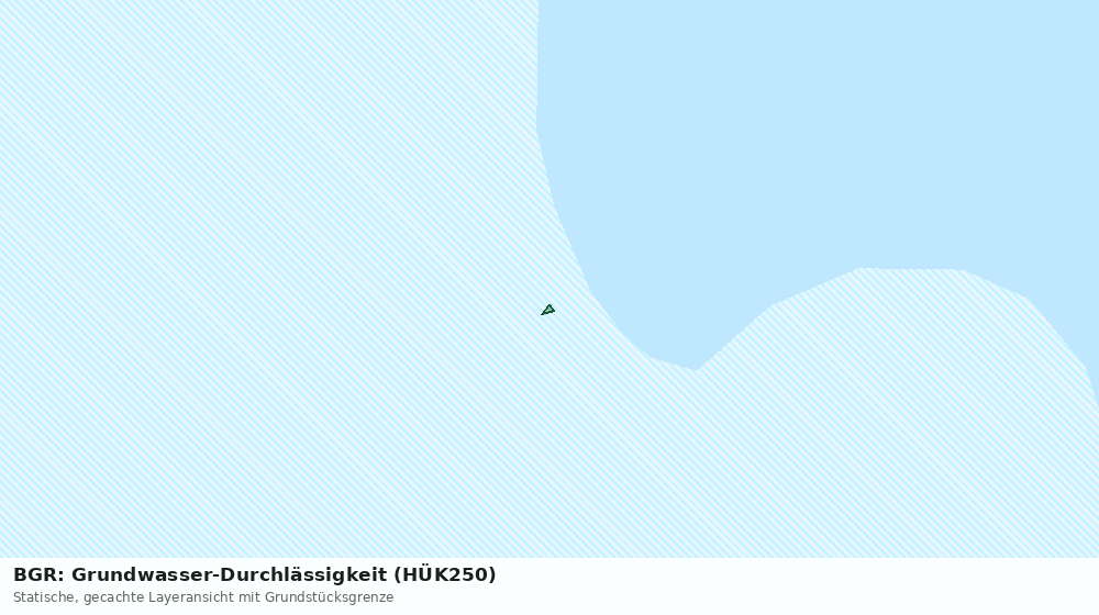 Statische Kartenansicht: BGR: Grundwasser-Durchlässigkeit (HÜK250)