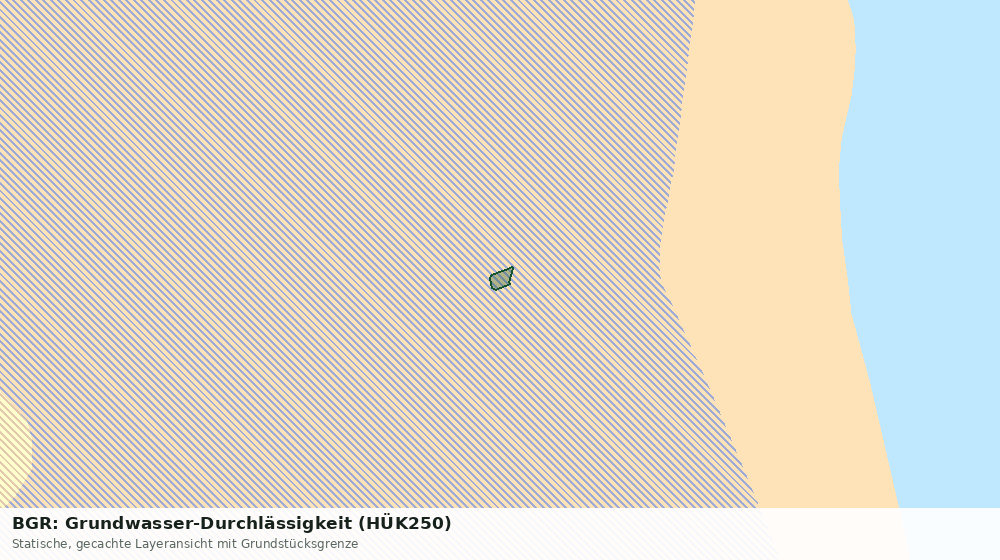Statische Kartenansicht: BGR: Grundwasser-Durchlässigkeit (HÜK250)