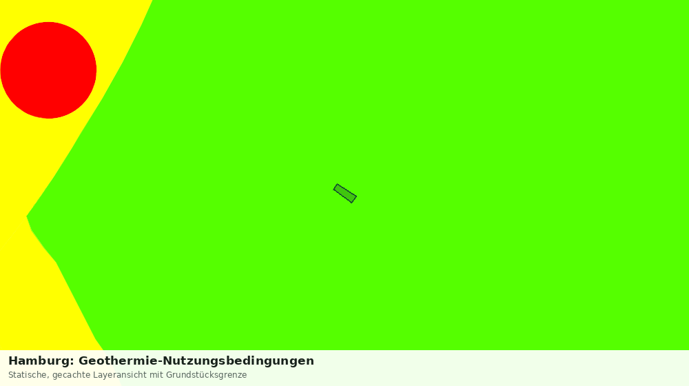 Statische Kartenansicht: Hamburg: Geothermie-Nutzungsbedingungen