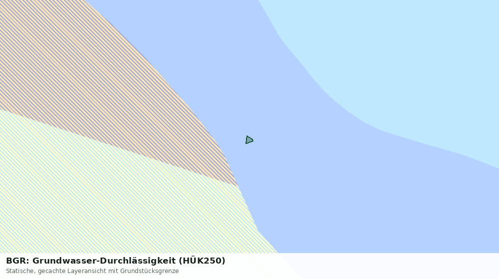 Statische Kartenansicht: BGR: Grundwasser-Durchlässigkeit (HÜK250)