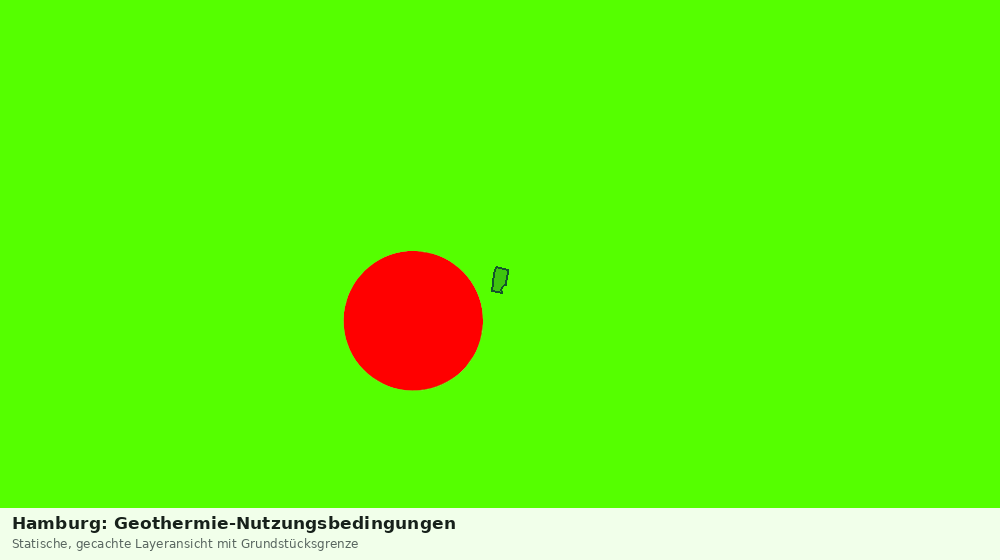 Statische Kartenansicht: Hamburg: Geothermie-Nutzungsbedingungen