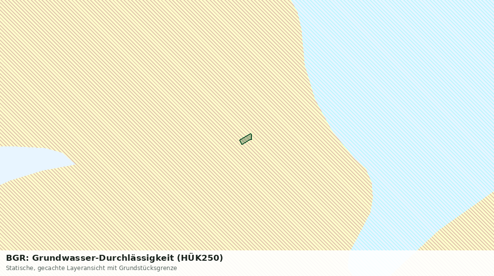 Statische Kartenansicht: BGR: Grundwasser-Durchlässigkeit (HÜK250)
